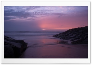 Sunset at Aberavon Beach Ultra HD Wallpaper for 4K UHD Widescreen desktop, tablet & smartphone