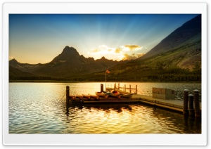 Sunset At Glacier National Park Ultra HD Wallpaper for 4K UHD Widescreen desktop, tablet & smartphone