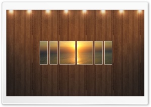 Sunset Beach Picture   Wood Wall Ultra HD Wallpaper for 4K UHD Widescreen desktop, tablet & smartphone