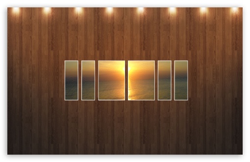 Sunset Beach Picture Wood Wall Ultra HD Desktop Background Wallpaper ...