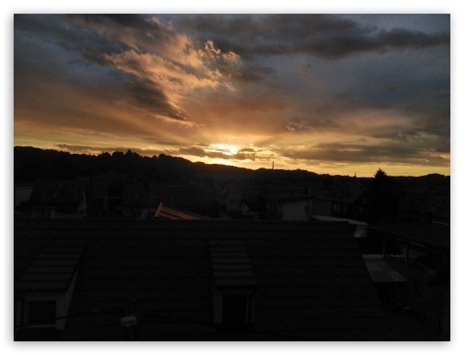 Sunset, Cro UltraHD Wallpaper for Fullscreen 4:3 ;