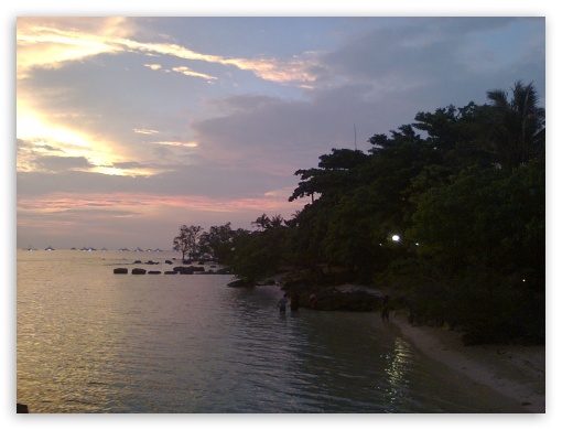 Sunset di Pulau Umang UltraHD Wallpaper for Standard 4:3 Fullscreen UXGA XGA SVGA ; iPad 1/2/Mini ; Mobile 4:3 - UXGA XGA SVGA ;