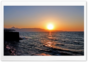 Sunset Greece Ultra HD Wallpaper for 4K UHD Widescreen desktop, tablet & smartphone