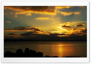 Sunset Hiding Behind The Clouds Ultra HD Wallpaper for 4K UHD Widescreen desktop, tablet & smartphone