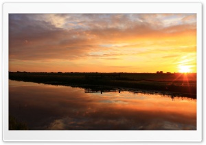 Sunset in Holland Ultra HD Wallpaper for 4K UHD Widescreen desktop, tablet & smartphone