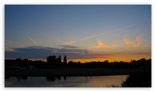 Sunset in Medemblik North Netherlands UltraHD Wallpaper for UHD 16:9 ; HD 16:9 ;