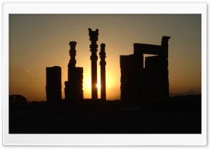 Sunset in Perspolis - Shiraz, Iran Ultra HD Wallpaper for 4K UHD Widescreen desktop, tablet & smartphone