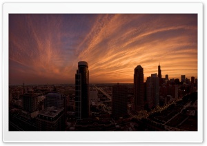 Sunset In The City Ultra HD Wallpaper for 4K UHD Widescreen desktop, tablet & smartphone