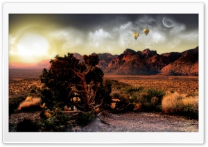 Sunset In The Desert Ultra HD Wallpaper for 4K UHD Widescreen desktop, tablet & smartphone