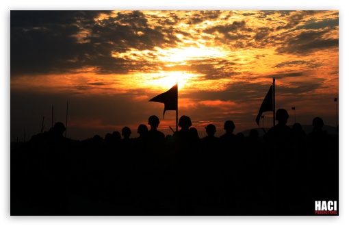 Sunset in the Turkish Army UltraHD Wallpaper for HD 16:9 ; Widescreen 16:10 5:3 ; Fullscreen 3:2 ;