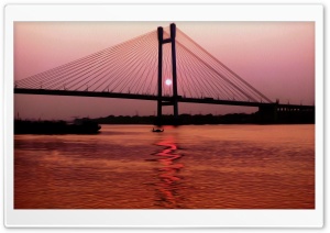 Sunset_Kolkata Ultra HD Wallpaper for 4K UHD Widescreen desktop, tablet & smartphone