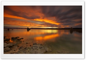 Sunset Lake Landscape Ultra HD Wallpaper for 4K UHD Widescreen desktop, tablet & smartphone