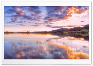 Sunset, Lake of Menteith, Trossachs, Scotland Ultra HD Wallpaper for 4K UHD Widescreen desktop, tablet & smartphone