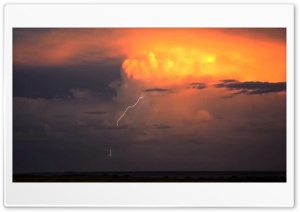 Sunset Lightning PSP 4K UHD Wallpaper for Widescreen and UltraWide Desktop, UltraHD TV, Smartphone, Tablet