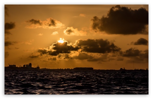 Sunset, Maldives UltraHD Wallpaper for UHD 16:9 ; HD 16:9 ; Widescreen 16:10 5:3 ; Fullscreen 3:2 ;