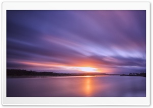 Sunset on the River Clyde Ultra HD Wallpaper for 4K UHD Widescreen desktop, tablet & smartphone