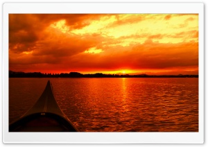 Sunset on Water Ultra HD Wallpaper for 4K UHD Widescreen desktop, tablet & smartphone