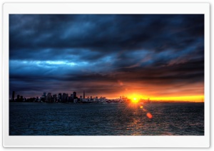 Sunset Over The Bay Ultra HD Wallpaper for 4K UHD Widescreen desktop, tablet & smartphone