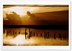 Sunset Over The Sea Ultra HD Wallpaper for 4K UHD Widescreen desktop, tablet & smartphone