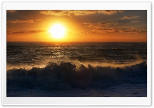 Sunset Over The Tasman Sea Ultra HD Wallpaper for 4K UHD Widescreen desktop, tablet & smartphone