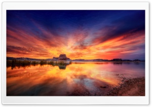 Sunset Reflection Ultra HD Wallpaper for 4K UHD Widescreen desktop, tablet & smartphone