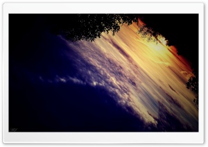 Sunset Upside Down Ultra HD Wallpaper for 4K UHD Widescreen desktop, tablet & smartphone