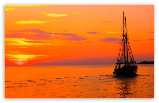 Sunset Zadar Croatia UltraHD Wallpaper for Widescreen 16:10 ; Fullscreen 4:3 ;