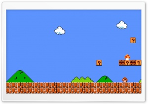 Super Mario Bros Game 8 bit 4K UHD Wallpaper for Widescreen and UltraWide Desktop, UltraHD TV, Smartphone, Tablet