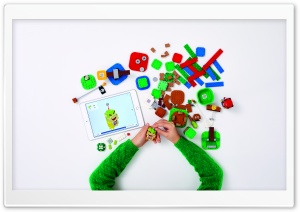 Super Mario Lego Toys 4K UHD Wallpaper for Widescreen and UltraWide Desktop, UltraHD TV, Smartphone, Tablet