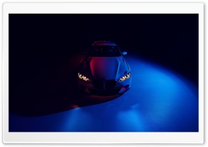 Supercar, BMW, Blue Light, Dark 4K UHD Wallpaper for Widescreen and UltraWide Desktop, UltraHD TV, Smartphone, Tablet