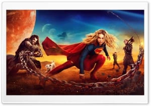 Supergirl - Milly Alcock as Kara Zor-El, Jason Momoa as Lobo 4K UHD Wallpaper for Widescreen and UltraWide Desktop, UltraHD TV, Smartphone, Tablet