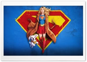 Supergirl and Krypto The Superdog Comics 4K UHD Wallpaper for Widescreen and UltraWide Desktop, UltraHD TV, Smartphone, Tablet