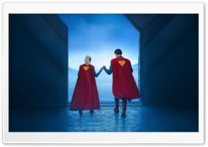 Supergirl and Superman 4K UHD Wallpaper for Widescreen and UltraWide Desktop, UltraHD TV, Smartphone, Tablet