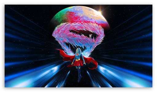 Supergirl Peace UltraHD Wallpaper for UHD 16:9 ; HD 16:9 ;