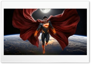 Superman Blue And Red Reign 4K UHD Wallpaper for Widescreen and UltraWide Desktop, UltraHD TV, Smartphone, Tablet
