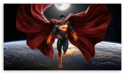 Superman Blue And Red Reign UltraHD Wallpaper for UHD 16:9 ; HD 16:9 ;