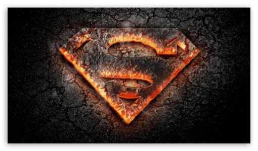 Superman logo dark fire 640x360 UltraHD Wallpaper for Mobile 16:9 - 2160p 1440p 1080p 900p 720p ;