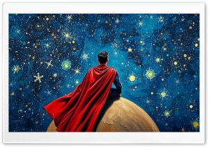 Superman Painting Ultra HD Wallpaper for 4K UHD Widescreen Desktop, Lockscreen, Screensaver, TV, Tablet, Smartphone