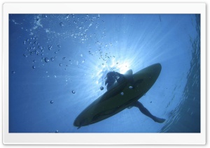 Surfer Floating On The Sea Ultra HD Wallpaper for 4K UHD Widescreen desktop, tablet & smartphone