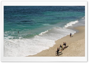 Surfers On The Beach Ultra HD Wallpaper for 4K UHD Widescreen desktop, tablet & smartphone