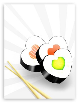 Sushi UltraHD Wallpaper for Mobile 3:4 ;