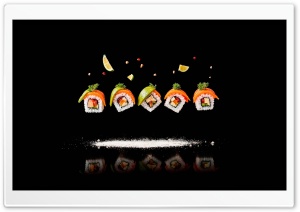 Sushi Rolls Ultra HD Wallpaper for 4K UHD Widescreen Desktop, Lockscreen, Screensaver, TV, Tablet, Smartphone