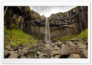 Svartifoss Waterfall Iceland Ultra HD Wallpaper for 4K UHD Widescreen desktop, tablet & smartphone