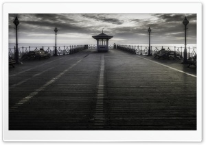 Swanage Pier Tourist attraction in England Ultra HD Wallpaper for 4K UHD Widescreen desktop, tablet & smartphone