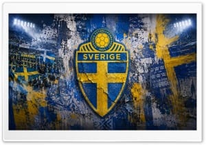 Sweden National Football Team Logo 4K UHD Wallpaper for Widescreen and UltraWide Desktop, UltraHD TV, Smartphone, Tablet