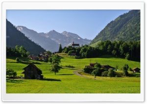 Switzerland Alps Valley Ultra HD Wallpaper for 4K UHD Widescreen desktop, tablet & smartphone