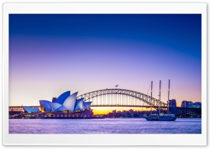Sydneys Landmarks 4K UHD Wallpaper for Widescreen and UltraWide Desktop, UltraHD TV, Smartphone, Tablet
