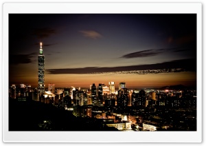 Taipei 101 At Night Ultra HD Wallpaper for 4K UHD Widescreen desktop, tablet & smartphone