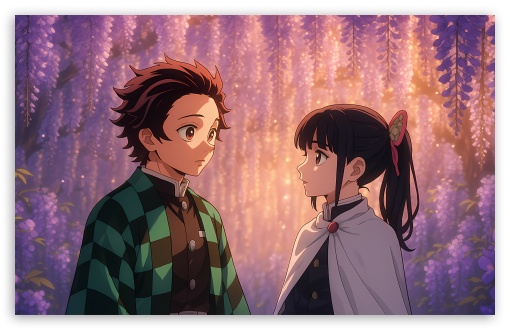 Tanjiro Kamado and Kanao Tsuyuri, Demon Slayer UltraHD Wallpaper for UHD 16:9 ; HD 16:9 ; UltraWide 21:9 24:10 ; Widescreen 16:10 5:3 ; Fullscreen 4:3 5:4 3:2 ; Tablet 1:1 ; Mobile 9:16 9:19.5 9:20 9:21 9:22 10:16 2:3 3:5 3:4 ;