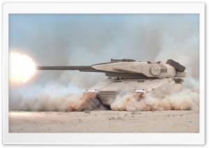 Tank Firing 4K UHD Wallpaper for Widescreen and UltraWide Desktop, UltraHD TV, Smartphone, Tablet